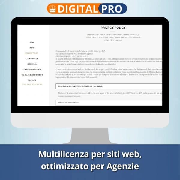 DIGITAL PRO – Privacy e Cookie Policy per Agenzie Digitali