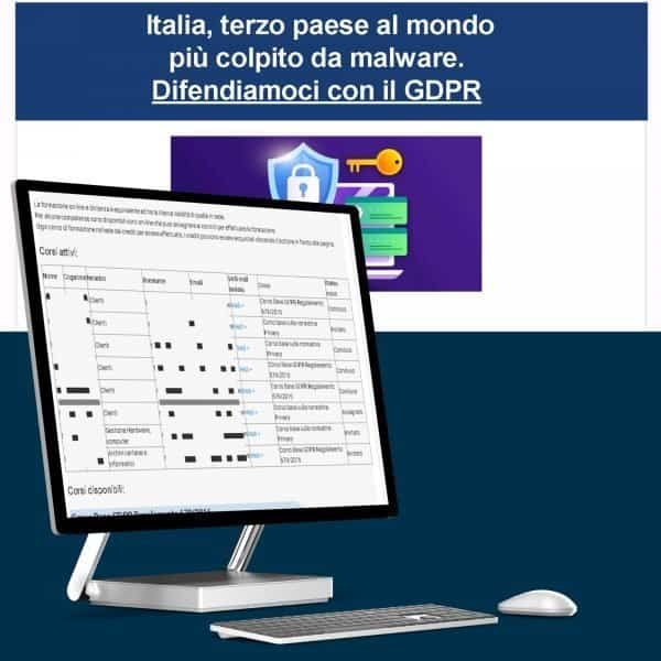 Corsi base GDPR on-line Sicurezza Informatica