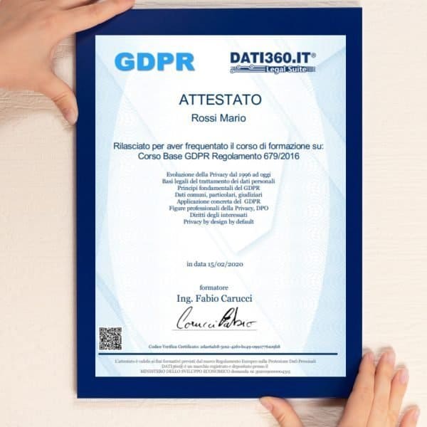 Corso GDPR base Gratuito