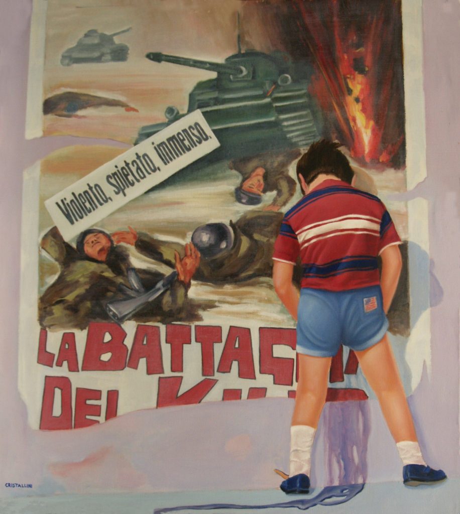 Cristallini, faccio la pipì non faccio la guerra Cristallini, faccio la pipì non faccio la guerra