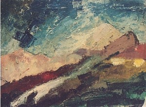 Cicconi Franco - Paesaggio montano - olio su faesite cm. 41x55,5