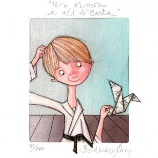 I Ritrattini, un kimono e ali di carta