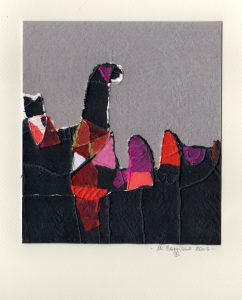 Caggiano, Giocare con i rossi 3 - calcografia cm. 18x18