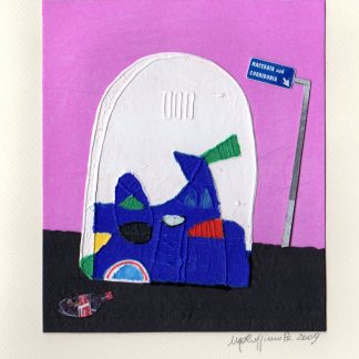 Caggiano, Pietra miliare 2 - calcografia cm. 22x17