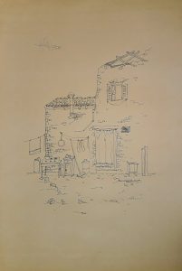 14 - Quel che rimane - china su carta cm. 69x48