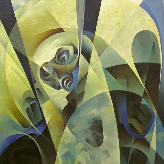 Crali Tullio, aeropittore futurista - Rientro dallo spazio 1969