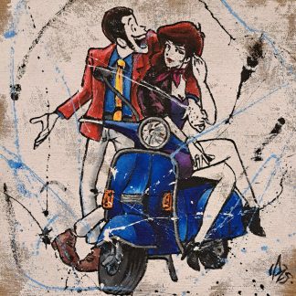 Lupin e Fujiko in Vespa
