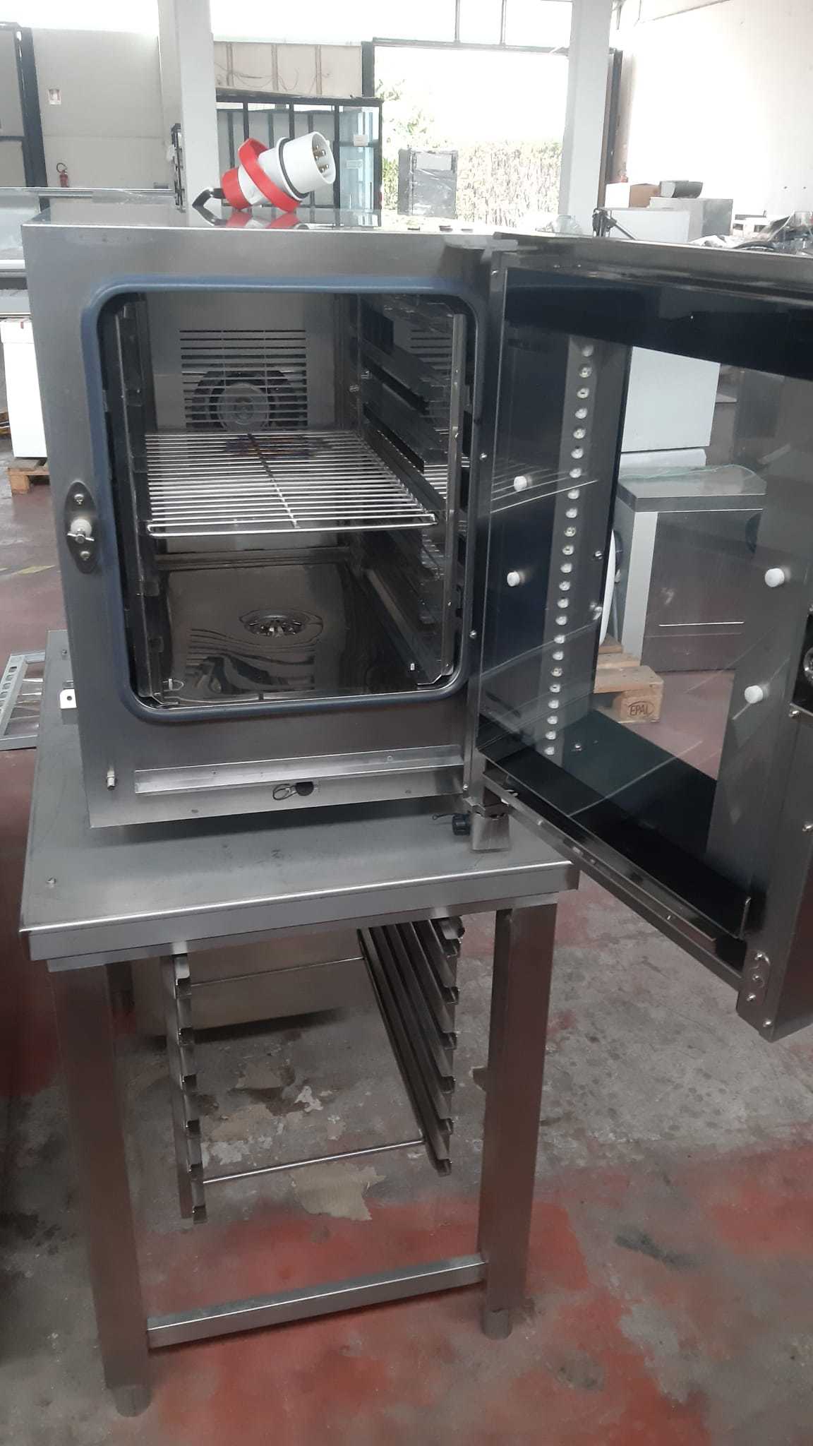 Forno Elettrico Ventilato Touch a Vapore 6 Teglie GN 1/1 con appoggio Usato  SOLO 6 MESI - TecnoBar